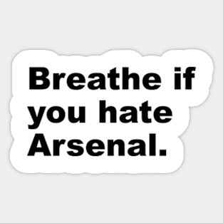 Hate Arsenal Dark Sticker